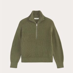 Everlane Olive Green Turtleneck Sweater